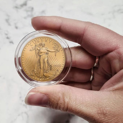 (10) H32 Direct Fit Coin Holder Capsules for 1oz American Gold Eagles and 1oz Gold Krugerrands & Kangaroos by OnFireGuy
