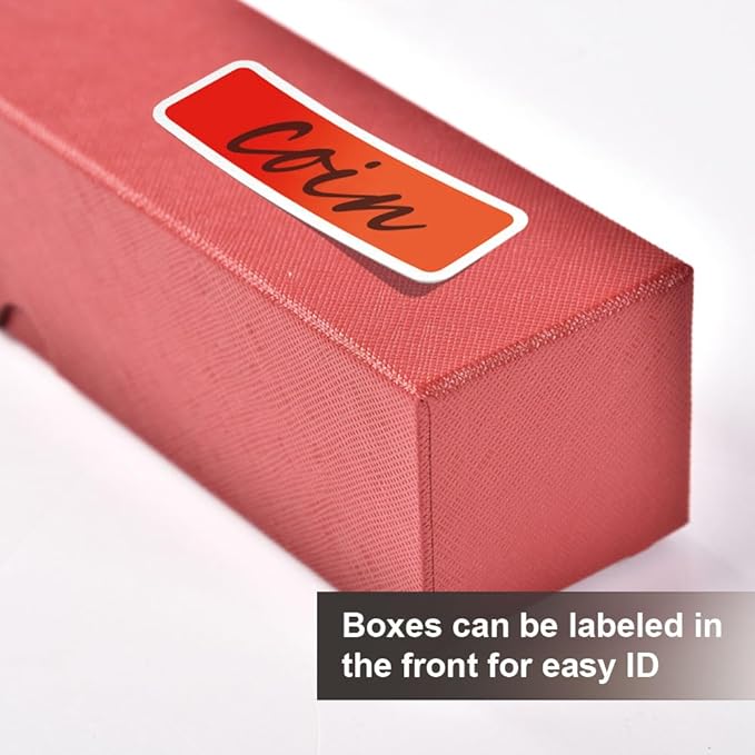 PIT66 10 PCS Coin Storage Boxs 2x2inch Coin Flip Holder for Coin Collecting Supplies Holders Commemorative Coin Collection Boxs