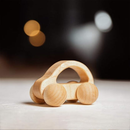 3PCS Wooden Baby Toys, Montessori Toys for Babies 0-6-12 Months, Baby Grasping Toys Push Car Toys for 1 Year Old Boy Birthday Gift #1