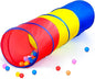 Moncoland Kids Play Tunnel Tent for Toddlers, Colorful Pop Up Crawl Toy Baby Children or Dog Cat Pets, Collapsible Gift Boy and Girl Indoor Outdoor Games (Colorful Toodler Tunnel)