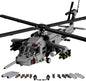 MISINI M7003 UH-60 Black Hawk Helicopter Building Blocks Set, 1159 Pieces Military Series Air Force Medium Utility Helicopter, 1:35 Adult Collection Toy Gift Model Aircraft