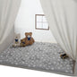 Rectangle Kids Play Mat for Kids Tent Indoor & Outdoor Toddler Tent, Non Slip Kids Play Tent Mat Large Kids Playhouse Tent Mat, Lovely Star Print Padded Washable Mat 53" L x 36" W