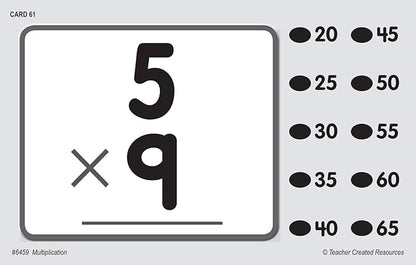 Teacher Created Resources Power Pen Learning Cards: Multiplication (6459) Medium