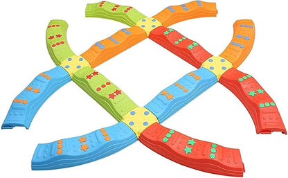 Special Supplies 20 Piece Stepping Stones for Kids, Indoor and Outdoor Balance Blocks Promote Coordination, Balance, Strength Child Safe Rubber Bottom