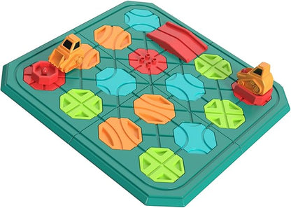 Kids STEM Board Games Educational Learning Toys，Logic Road Builder Games，Brain Teasers Puzzles Toys，Montessori Preschool Birthdays Gifts for Kids Ages 4 5 6 7 Year Old Boys Girls