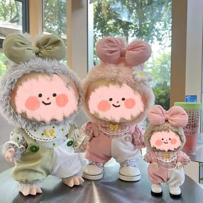 Luxury Chic Doll Clothes Set with Elegant Dress, Shirt, Bow & Necklace - Premium Outfit for Dress Up, Collecting & Gift Giving - Perfect for Kids, Doll Collectors & 18 Dolls (2-38cm)