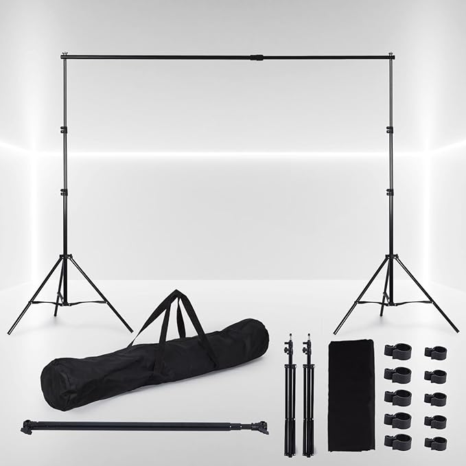 Classroom Puppet Stage, Puppet Show Theater with 2 Tripods, Cross Bar, Curtain and Carrying Bag, Portable Stage Suitable for School, Churches, and Family Shows