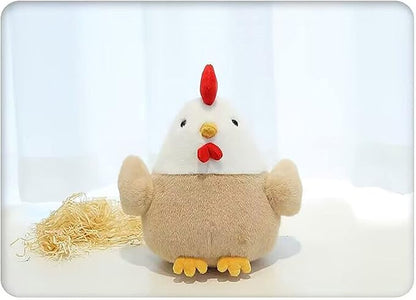 Chicken Stuffed Animal Chicken Plush Doll Toy 8 inch for Girls Christmas (Chicken)