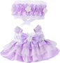 Doll Clothes for 17cm Figures,Pastel Rabbit Motif Top Paired with Yellow Lace-Brimmed Hat