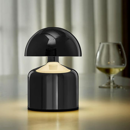 Modern Cordless Mushroom Small Table Lamp Touch LED Lamps, 3-Way Dimmable Bedside Nightstand Lamp Mini Rechargeable Night Light for Bedroom, Living Room