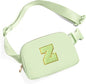 Gitus Gifts for 8 9 10 11 12 Year Old Girls Belt Bag Fanny Pack Crossbody Bags with Initial Letter Patch Cute Stuff Birthday Gifts for Teen Girls Women Personalized Trend Stuff (Light Green-Z)