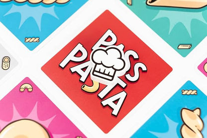 Professor PUZZLE Pass The Pasta Games - Family Board Game of Strategy and Shape Collection. - Perfect for Family Games Night.