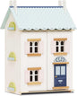 Le Toy Van – Blue Belle Wooden Doll House | Girls & Boys 3 Storey Wooden Dolls House Play Set - Suitable for Ages 3+