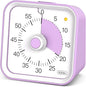 Visual Timer for Kids with Pause Function, 60 Minute Countdown Timer for Kids Desk Study, Teaching, Kitchen Cooking, Office Meetings, Time Management for ADHD (Purple)