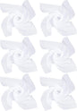 Boao 6 Pieces Chiffon Scarf 1950s Square Neck Head Scarfs Vintage Soft Polyester for Women Lady