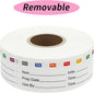 STARLIBOO Removable Freezer Labels, 1x3 Inch, 300pcs, Waterproof Oil Resistant Easy Clean Leaves No Residue