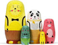 Tphon Nesting Dolls Wooden Russian Matryoshka Dolls for Toddlers Kids Handmade Toys Stacking Doll Set for Children Christmas Birthday Decoration Halloween Wishing Gift