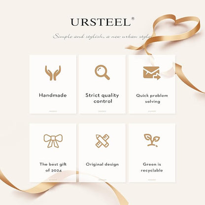 Ursteel Colorful Initial Cute Necklaces for Girls - Trendy Beaded Choker Necklace for Women Teen Girl, Personalized Letter Initial Gifts for Women Kids Jewelry