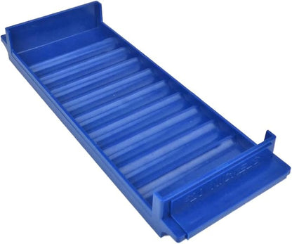 Rolled Coin Plastic Storage Tray, Nickels, Blue (5 Trays)