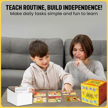 Sequencing for Kids Basic Daily Routines Speech Therapy Material Social Development and Sentence Building ABA Therapy Material Speech Therapy Game English Language Bilingual Learners ESL