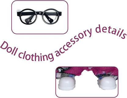 17cm Doll Clothes Set Fashion Doll Clohtes with Accessories of Doll Clothing Suitable for Various Outfits of Dolls (Style R)