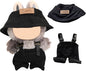 17cm Doll Clothes Set, Premium Jeans & Knitted Sweater Outfit for 17cm 15cm Dolls, Cute Dress Up Fashion, No Doll Included (Black/Man, 17cm/15cm)