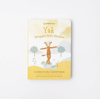 Slumberkins 14" Yak Kin & 2 Board Books Complete Set Bundle | Promotes Self-Acceptance & Positive Self-Talk | Social Emotional Tools for Ages 0+ (Yak Kin Plush + 2 Board Books)