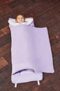 EVERYDAY KIDS Nap Mat with Removable Pillow - Lavender - Carry Handle with Straps Closure, Rollup Design, Soft Microfiber for Preschool, Daycare, Travel Sleeping Bag - Ages 3-6 Years