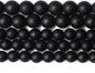 4MM 86PCS Natural Stone Matte Black Agate Loose Beads for Jewelry Making DIY Bracelet Necklace