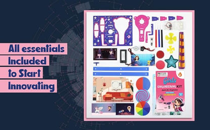 Butterfly EduFields 100+ STEM Projects | Girls Mini Engineering Kit for Ages 8 10 12 15 Years | Ultimate DIY Science Experiments for Kids | Educational Engineering Toys Best Birthday Gift idea