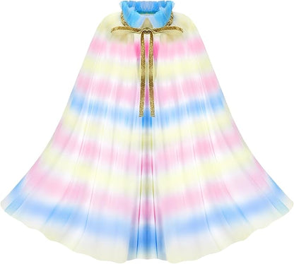 Princess Dress Up for Girls, Role Play Kids Dress up Clothes Gift Set Princess Toys for Little Girls Ages 3-8yrs Toddler Birthday Party