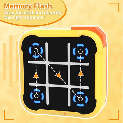 Electronic Tic Tac Toe Game, 4-in-1 Digital Puzzle Games, Handheld Family Board Game for Kids and Adults, Portable Toys Gift for Boys Girls, Birthday, Travel, and Road Trip