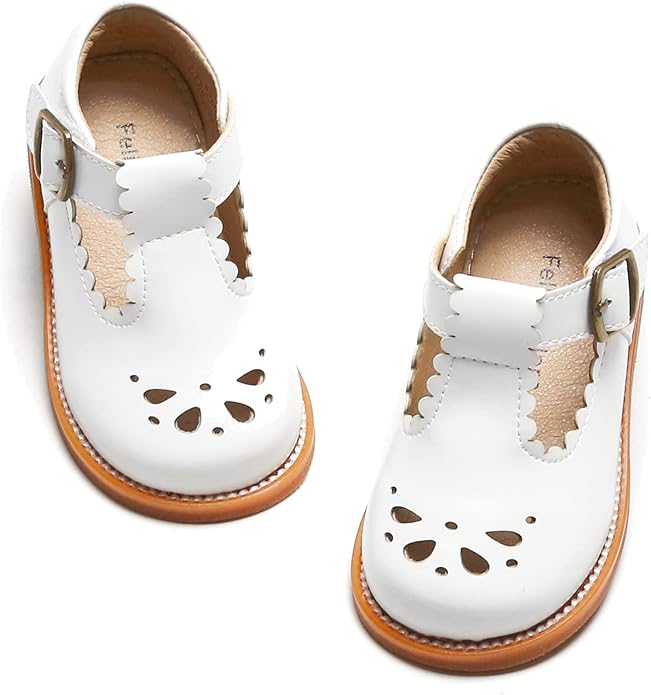 Felix & Flora Toddler Little Girl Mary Jane Dress Shoes - Ballet Flats for Girl Party School Shoes