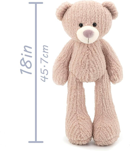 18" Pink Bear Stuffed Animals for Boys and Girls,Soft and Adorable Stuffed Bear Plush Toys for Newborn Babies,Cuddly Stuffed Bear for Kids,Great Gifts on Birthday,Christmas