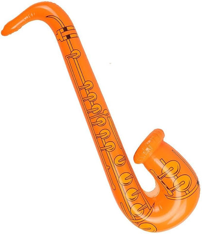 DECORA 27.5“ Inflatable Saxophones Assorted Colors 6pcs for Kids Party Favors