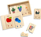 Alphabet Wooden Puzzles with Storage Box - 26 Pairs Self-Correcting ABC Puzzle - Uppercase & Lowercase Alphabet Learning Toys Matching Game - Preschool Educational Toys - Educational Gift 3+