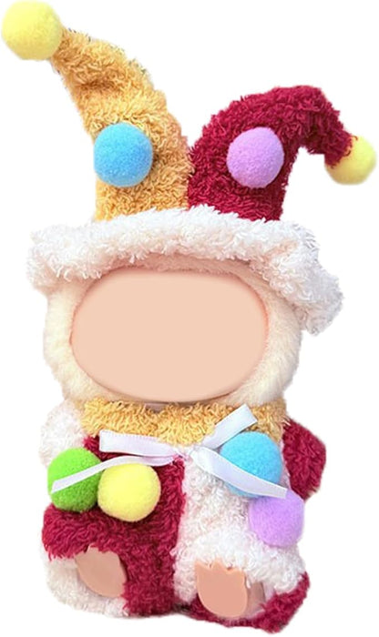 17CM Doll Clothes Set Colourful Hat + Jumpsuit, Fashion Cute Dress-Up Clothes for Doll Accessories Outfit(No Doll Included)(LBB Clothes 6)