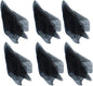 Hoerev Pack of 6 Dancing Juggling Scarves for Decoration Colors Scarves,Size 24"x24",60cmx60cm (Black)