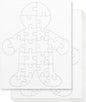 Hygloss 8 Blank Person-Shaped Puzzles with Envelopes – 8.5 x 10.5 Inches – Ideal for All-About-Me Activities – Write, Draw, and Decorate – 26 Pieces Each