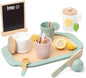 Wooden Tea Party Set for Little Girls Toys, Pretend Play Kids Tea Set for Toddlers Wood Toys, Wooden Play Food Kitchen Accessories Sets for Kid (Lemon Tea)