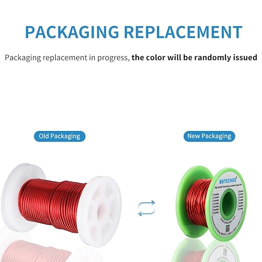 BNTECHGO 32 AWG Magnet Wire - Enameled Copper Wire - Enameled Magnet Winding Wire - 2 oz - 0.0078" Diameter 1 Spool Coil Red Temperature Rating 155℃ Widely Used for Transformers Inductors