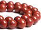 10MM 36PCS Natural Stone Chinese Red Jaspers Spacer Beads for Jewelry Making DIY Bracelet
