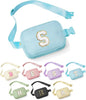 YOOLIFE Birthday Gifts for Women - 30th 40th 50th 60th 70th Birthday Gifts for Mom Daughter Her Friend Sister Girlfriend, Personalized Gifts Christmas Gifts, Initial Belt Bag Crossbody Bags, Blue S