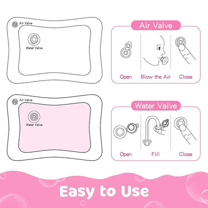 Tummy Time Water Mat for Baby Girl Baby Girl Toys for 3 to 12 Months Great Baby Girl Gifts Promote Baby Girl Sensory Development
