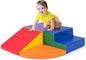 Costzon Climbing Toys for Toddlers, 4 Pieces Climb and Crawl Foam Kids Building Blocks for Children Development & Indoor Active Play, Soft Play Set for Newborn Infant Baby (Colorful)