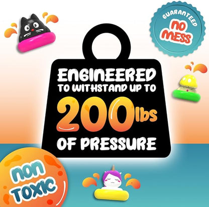 Goonameez, Hand-Held Sensory Toy with Floating Characters, Mesmerizing Water Mix Fidget Toy – Collect All 6 Unique Shapes for Squishy Fun, Perfect Travel Toy! (Booboo)