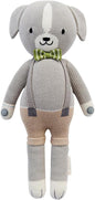 cuddle + kind Noah The Dog Reguar 20" Hand-Knit Doll – 1 Doll = 10 Meals, Fair Trade, Heirloom Quality, Handcrafted in Peru, 100% Cotton Yarn