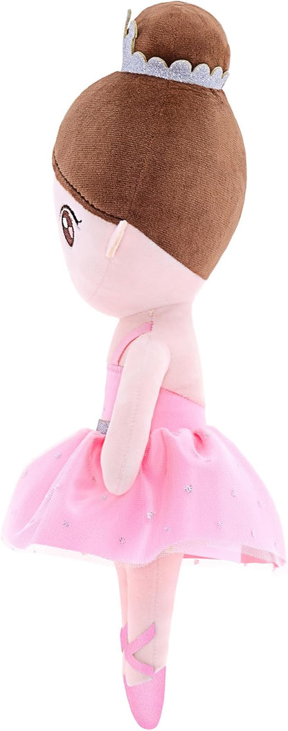 Gloveleya Baby Girl Gifts Dolls Soft Plush Toy Ballet Girl Doll Light Pink 13"…