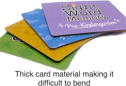Sight Word Memory Matching Game - Pre-K to 2nd Grade Reading & Language Building