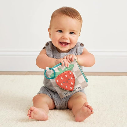 Itzy Ritzy Bunny Lovey & Crinkle Book Gift Set - Learn & Snuggle Gift Set Includes Soft Sherpa Bunny Lovey & Soft Book with Flap, Textures & Crinkle Sounds (Bunny)